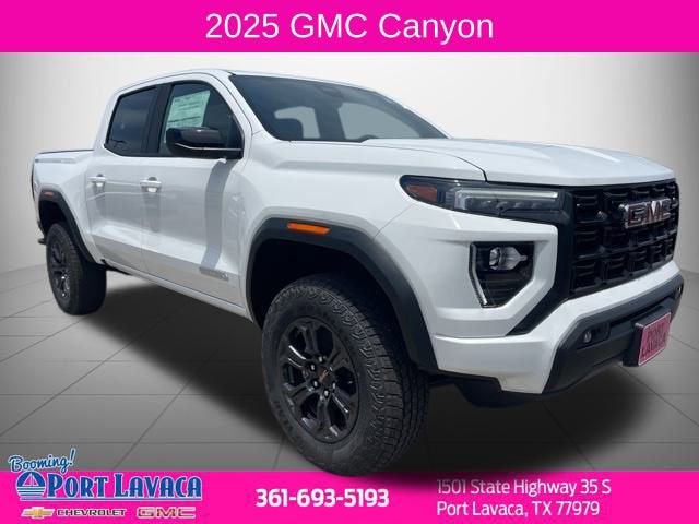 2025 GMC Canyon Elevation in Summit White — front three-quarter view